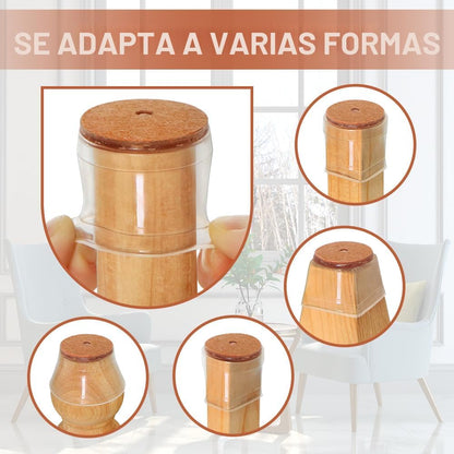 Protege tu piso y elimina el ruido molesto de tus sillas con este paquete de 24 almohadillas