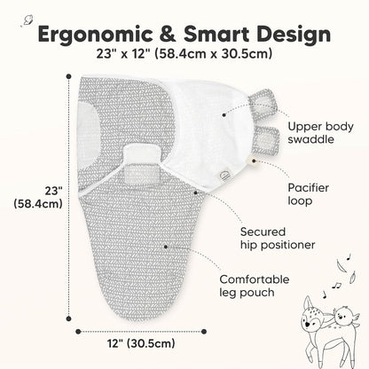 Pack 3 Arrullos Orgánicos para Recién Nacido – Algodón Suave y Transpirable (0-3 meses)