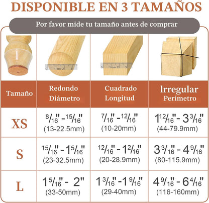 Protege tu piso y elimina el ruido molesto de tus sillas con este paquete de 24 almohadillas