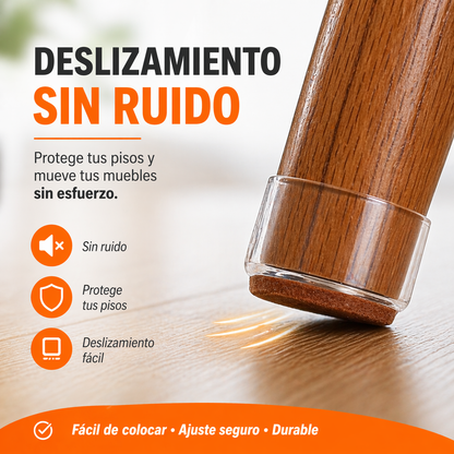 Protege tu piso y elimina el ruido molesto de tus sillas con este paquete de 24 almohadillas